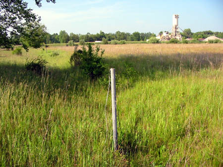 Scio Drive-In Theatre - Lone Speaker Pole - Photo From Water Winter Wonderland